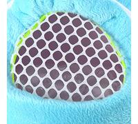 EBTOOLS Premium Plush Pet Carrier Bag for Hamster, Hedgehog, Ferret - Comfortable & Travel-Friendly Design (Blue)