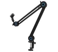 EBTOOLS Professional Microphone Boom Arm Stand with Cable Management, Aluminum Alloy & Steel Clamp Design for Streaming and Recording