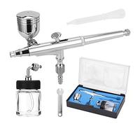 EBTOOLS Professional T134 Airbrush Set for Model Making, Cake Decorating, and Automotive Art with G1/8 Adapter and 2 Fluid Cups