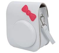 EBTOOLS PU Leather -Drop Retro Shoulder Camera Bag Pouch for Mini11/8/9 - Convenient () (White)