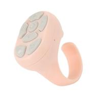 EBTOOLS Remote Control Scrolling 5.3 Page Turner & Shutter Remote for/with Charging Case - White (Pink)