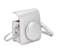 EBTOOLS Retro PU Leather Camera Bag for 40 with Rainproof Scratch and Strap - Idea (Silver)
