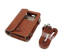 EBTOOLS Retro PU Leather Camera Case for C210R Take/Attempt 2 with Shoulder Strap - Brown Vintage Design