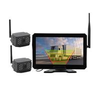 EBTOOLS RV Backup Camera with 10.", Dual Channel, 120-Degree Viewing Angle - Safe & Easy Reversing for Trucks & Trailers