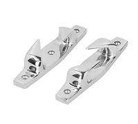 EBTOOLS Set of 2-6in Stainless Steel Mooring Cleats for Boats & Yachts, Marine Accessories with Easy Installation