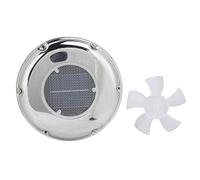 EBTOOLS Solar Ventilation Fan,Stainless Steel Boat Exhaust Fan Solar Powered Ventilation Vent Fan