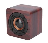 EBTOOLS Speaker Portable Wood Loudspeaker 3W Sound System for Outdoor Use with Hands- Calling (Mahogany grain)