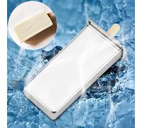 EBTOOLS Stainless Steel Ice Cream Molds - Make 6 Delicious Ice Pops with User-Friendly Design & Seamless Edges (Flat Head Flat Plate)