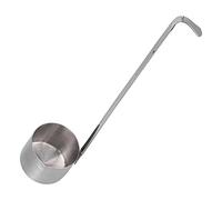 EBTOOLS Stainless Steel Ladle 125ML Kitchen Spoon with Pour Spout for Oil, Vinegar, and More (304 Wine Pickle 125ML)