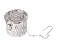 EBTOOLS Stainless Steel Tea Balls Strainer with Chain | 12cm Multipurpose Seasoning Basket for Soups, Teas, and Culinary Creations (Diameter 12cm/4.7in)