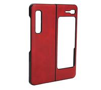 EBTOOLS Stylish Brown Leather Mobile Phone Case for Z Fold /W20 - Shockproof and Easy Access (Red)