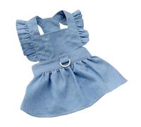 EBTOOLS Stylish Light Blue Pet Dress for Dogs with Comfortable Zipper Design - for Spring and Summer Outings (M)