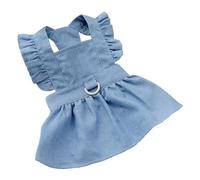 EBTOOLS Stylish Light Blue Pet Dress for Dogs with Comfortable Zipper Design - for Spring and Summer Outings (S)