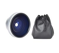 Camera Fisheye Lens Camera Super Fisheye Lens Fisheye Macro Wide Angle Lens Silver Strong Applicability 37mm 0.25X Super Fisheye Additional Lens for 37mm Caliber Camera Lens