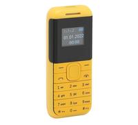 EBTOOLS Tiny Mobile Phone 2G GSM Dual SIM Music Player for Kids & Elderly 0.66in Screen Yellow (Yellow)