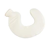 EBTOOLS U Shaped Soft Rubber Hot Bottle with Detachable Cloth Cover for and Warmth - Navy Blue (Beige)