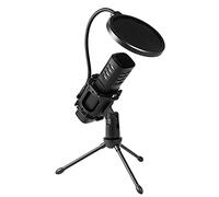 EBTOOLS USB Microphone with Tripod, Shock Mount & - Cardioid Condenser Mic for Gaming, Streaming & Podcasting - Compatible with PC & Smartphones