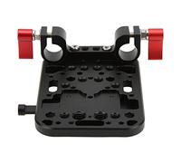 EBTOOLS V Mount Lock Battery Plate Power Supply Adapter with 15mm Rod Clamp for Cameras and Camcorders