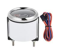 Vdo Water Temperature Gauge - Water Temp Gauge Temperature Meter,52mm/2in Marine Engine Water Temperature Gauge 40-120 ℃ Temp Meter Replacement for Boat RV(Black Dial Silver Cover)