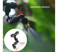 EBTOOLS WiFi Rainforest Terrarium Automatic Humidification Spray Kit with 360° Rotatable Nozzle and Remote APP Control for Efficient Plant Care (10m 3 nozzles)