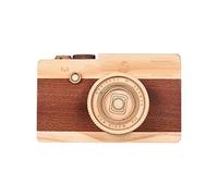 EBTOOLS Wooden Camera Design Music Box with Classical Melodies - Birthdays, Christmas & Home Decoration