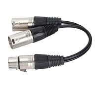 EBTOOLS XLR Female to Dual XLR Male Cable for Microphone Stereo Balanced Connection - 0.25m / 0.8ft - Professional Quality with Enhanced Noise Suppression (3 Meters / 9.84ft)