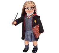 ebuddy Hermione Granger- Inspired Doll Clothes Shoes for American Girl Dolls: 10pc Hogwarts-Uniform Set with Imitate Magic Book