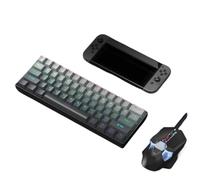 EburpKhbd 60 Percent Mechanical Keyboard And Mouse Combo 61 Key Wired RGB Red Switch Keyboard 7200 DPI Gaming Keyboard Mouse Set(Twilight combo)
