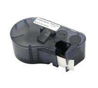 EburpKhbd Compatible MC1-1000-595-WT-BK Cartridge Ribbon Labels Tape Black On Yellow Red Compatible With BMP-41 BMP-51 BMP-53 Chip 25.4mm (MC-1000-595-RD-BK)