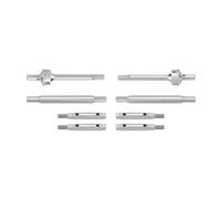 EburpKhbd Stainless Steel Portal Axle Shafts Compatible With Ascent-18 1/18 RC Crawler(Both)