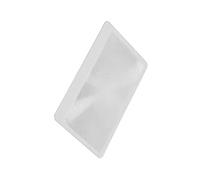 eBuy GBUltra-Light Flexible Credit Card Size Arcylic 3X Magnifying Glass with Plastic Sleeve