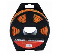 ebuyerfix 15m x 5.5mm PP Braided Rope on Reel Flexible Compact Hose Pipe Reel Outdoor Garden Hose Power Grip Profile