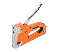 ebuyerfix Wokin Duty Staple Gun 4-8mm Stapler Tacker Nailers Rivet Tool for Fixing Material Upholstery Fabric Wood Crafts Construction Bulletin Board with Safety Bar to Hold Lever