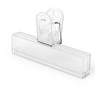 eBuyGB 10 Pcs Extra Large Plastic Bulldog Clips Paper Documents Filling Binder Clamp Paperclips 10cm / 4" Inch Long (Clear)