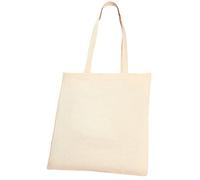 eBuyGB 100% Natural Cotton Shopping Tote Bags, Reusable Shopper Canvas Bag