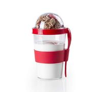 eBuyGB 420ml Cereal to Go Jar Breakfast Cup Yoghurt Containers, Plastic