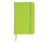 eBuyGB A5 Coloured Hardback Lined Paper Notebook, Lime Green