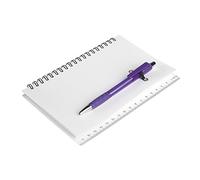 eBuyGB A5 Flexible Plastic Hardcover Notebook, White