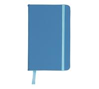 eBuyGB A6 Coloured Hardback Lined Paper Notebook, Light Blue 1301212