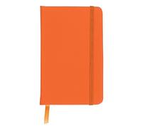 eBuyGB A6 Coloured Hardback Lined Paper Notebook, Orange