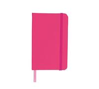 eBuyGB A6 Coloured Hardback Lined Paper Notebook, Pink 1301211
