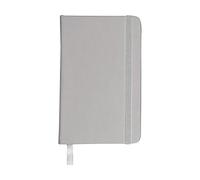 eBuyGB A6 Coloured Hardback Lined Paper Notebook, Silver