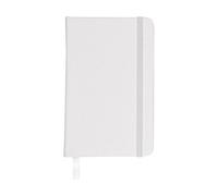 eBuyGB A6 Coloured Hardback Lined Paper Notebook, White