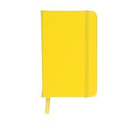 eBuyGB A6 Coloured Hardback Lined Paper Notebook, Yellow 1301208