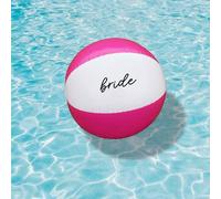 eBuyGB Bride Squad Beach Ball, Black & White Hen Party Bride Beach Ball, Bridal Party Favours for Hen Do Abroad, 9” Inflatable Beach Ball, Hen Do