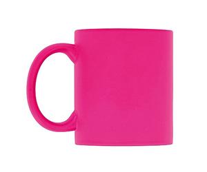 eBuyGB Bright Fluorescent/Neon Mug for Tea and Coffee, Ceramic, Pink, 310ml