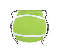 eBuyGB Children's Polyester Drawstring Rucksack Bags Novelty Design School Sports Gym PE Backpack (Tennis Ball) Pack of 10
