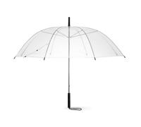 eBuyGB Clear Dome Umbrella Wedding Photographer Parasol Folding Umbrella, Long Umbrella with Stick Handle Rainproof Lightweight, 38 Inch / 98cm Span 80cm Length (Pack of 2)