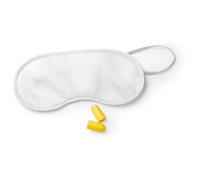 eBuyGB Colourful Eye Mask and Ear Plug Set, White, Pack of 5