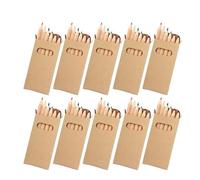 eBuyGB Colouring Pencil Crayons, Kids Party Bag/Loot Toy Wedding Favour (Pack of 100), Brown